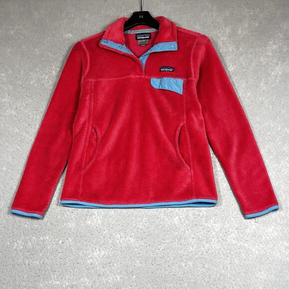 Patagonia Tops - Patagonia Synchilla Snap-T Fleece Pullover Womens Small Pink Lightweight